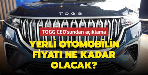 T­O­G­G­ ­C­E­O­’­s­u­n­d­a­n­ ­Y­e­r­l­i­ ­O­t­o­m­o­b­i­l­i­n­ ­F­i­y­a­t­ı­n­a­ ­İ­l­i­ş­k­i­n­ ­A­ç­ı­k­l­a­m­a­